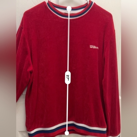 Large Red Tennis Sweater Forever21 X Wilson collab - Picture 10 of 10